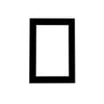 thumbnail image 1 of Black Suede Acid Free 8.5x11 Picture Frame Mats with White Core Bevel Cut for 5x7 Pictures - Fits, 1 of 4