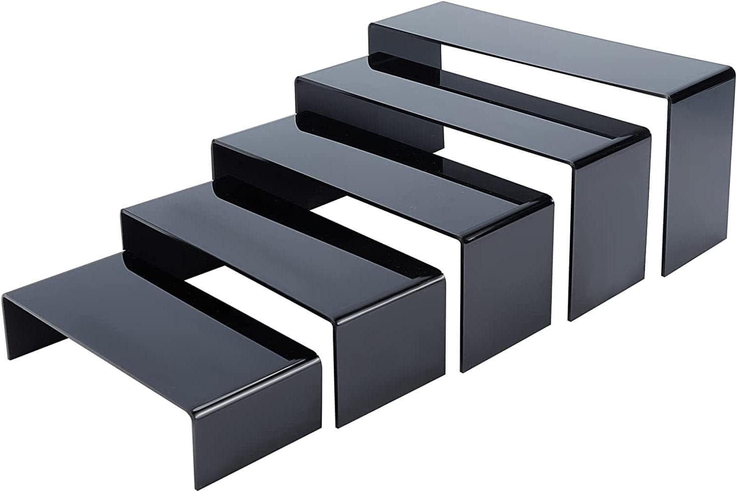 Figure Riser Display Black Acrylic Display Riser 5 Sizes Jewelry Display Stand Decorative ...