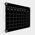 thumbnail image 1 of Black Acrylic Dry Erase Board - Personalized Calendar 2024, Clear Plaque for Wall, Personalized Clear Wall Calendar, Writing Board with Standoffs, 1 of 6