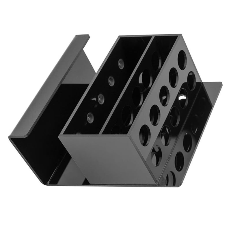 Black Acrylic Marker Storage Stand Holds 10 Pens And Eraser For Whiteboard