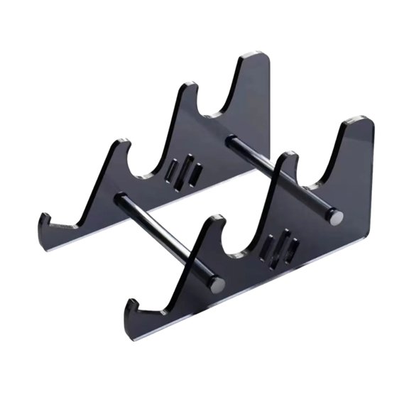 Black Acrylic Tablet Stand Computer Mechanical Keyboard Rack Holder For Organized Workspaces Ideal For Office & Home Use