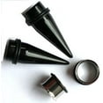 thumbnail image 1 of Black Acrylic Tapers AND Black Plugs gauges ear stretching kit - Size=3/4", 1 of 2
