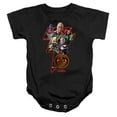 thumbnail image 1 of Black Adam Black Adam Character Bolt Unisex Infant Snap Suit for Baby (18 Months) Black, 1 of 4