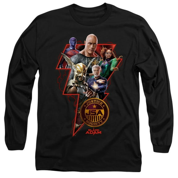 Black Adam, Character Bolt Unisex Adult Long-Sleeve T Shirt