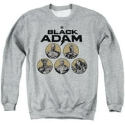 Black Adam, Contrast Group Unisex Adult Crewneck Sweatshirt