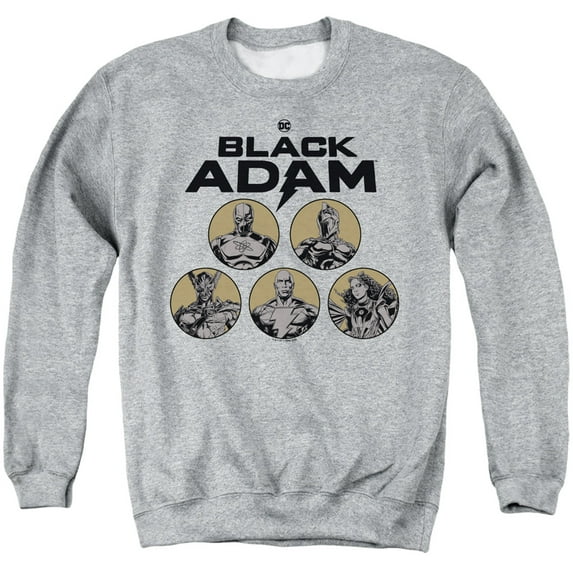 Black Adam, Contrast Group Unisex Adult Crewneck Sweatshirt