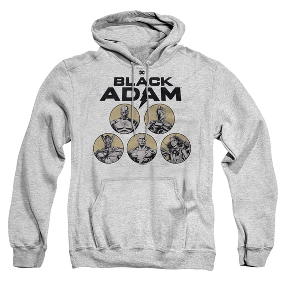 Black Adam, Contrast Group Unisex Adult Pull-Over Hoodie