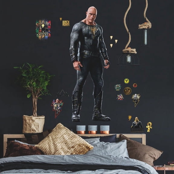 Black Adam Giant Peel & Stick Wall Decals