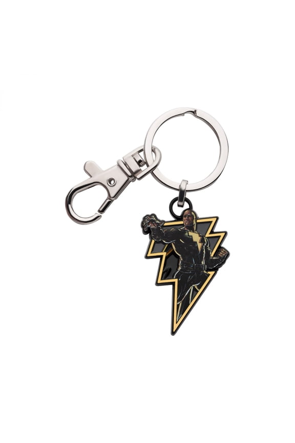 DC Black Adam Lightning Bolt Pendant Keychain