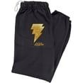 thumbnail image 1 of Black Adam Lightning Logo Unisex Jogger Sweatpants for Men and Women, Black, 2X-Large, 1 of 1