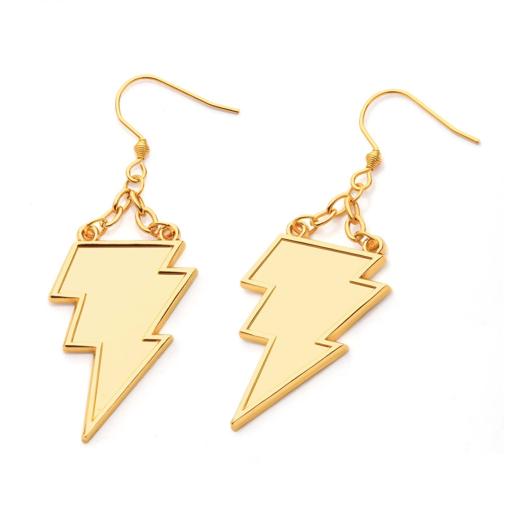 Black Adam Lightning Symbol Earrings