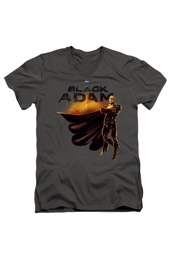 , Logo With Character Unisex Adult V-Neck T Shirt