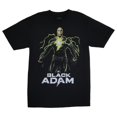 thumbnail image 1 of Black Adam Mens Big & Tall Black Short Sleeve Graphic Tee Crew T-Shirt 4XL, 1 of 1