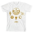 thumbnail image 1 of Black Adam Movie Character Icons Youth White Graphic Tee-Medium, 1 of 2