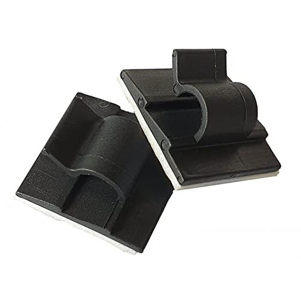 Black Adhesive Cable Clips