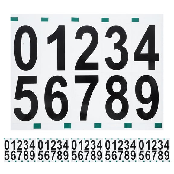 Black Adhesive House Numbers for Mailbox Door Number Identification and Decoration