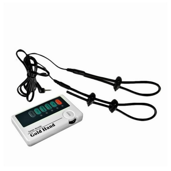 Black Adjustable Conductive Massage Rings Body Massager Kit