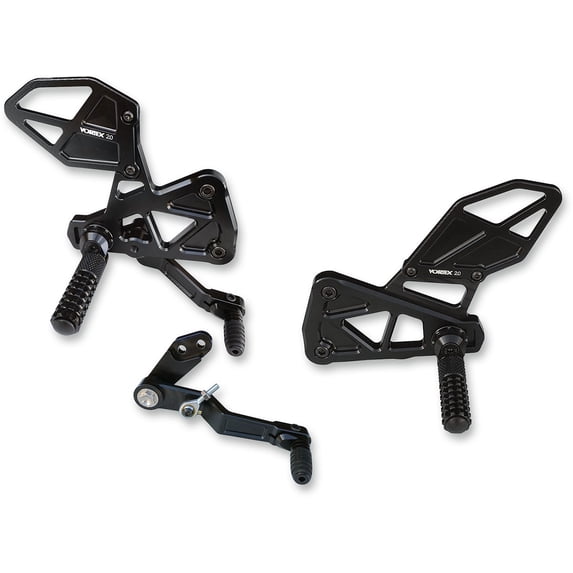 Black Adjustable Rear Set