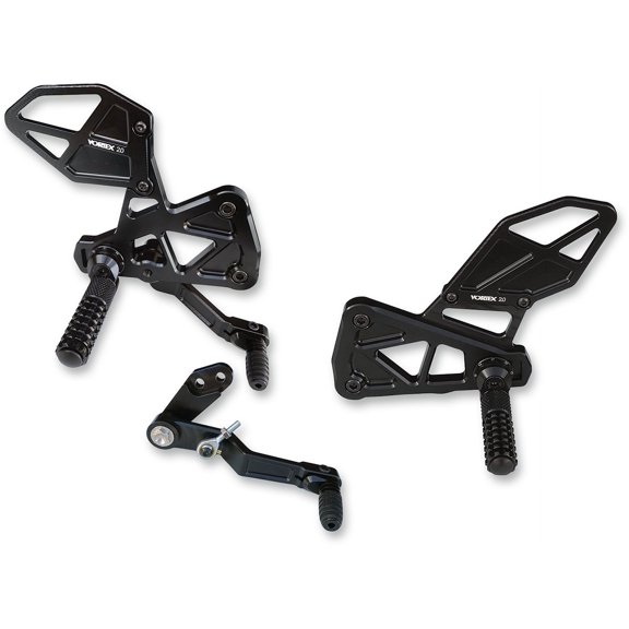 Black Adjustable Rear Set