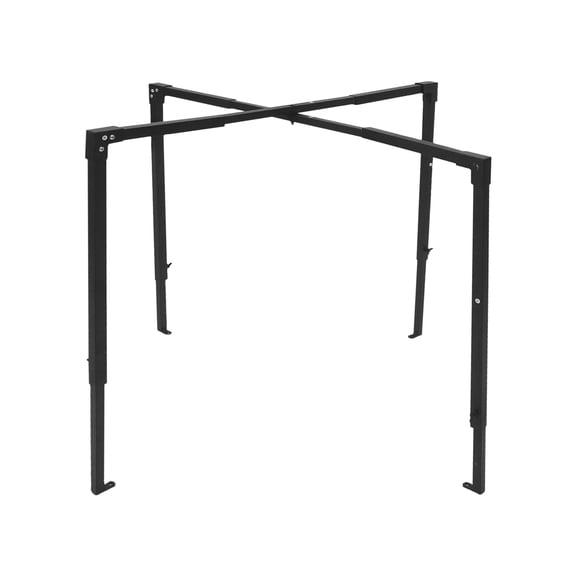 Black Adjustable Steel Air Conditioner Security Cage, Anti-Theft Outdoor AC Unit Protection Fence, Height 2446" & Width 2544 Inch Safety Guard