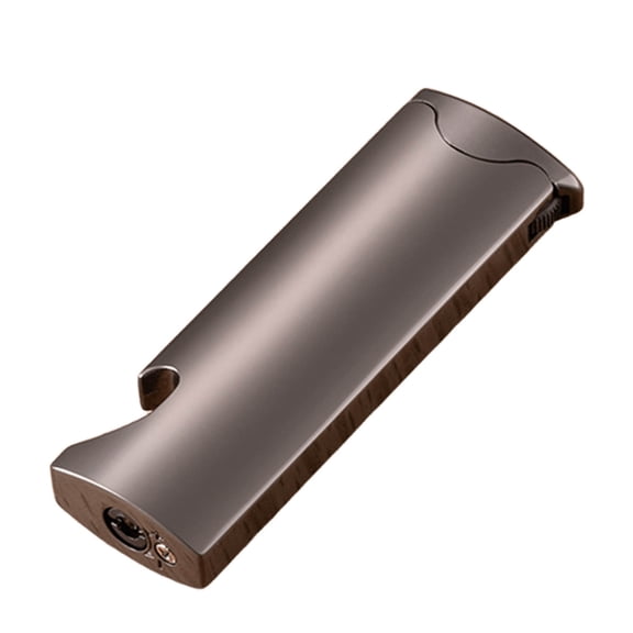 Black Adjustable Windproof Lighter With Flashlight Bottle Opener Flame Thrower For Outdoor Use 1Pc 0.11Lb