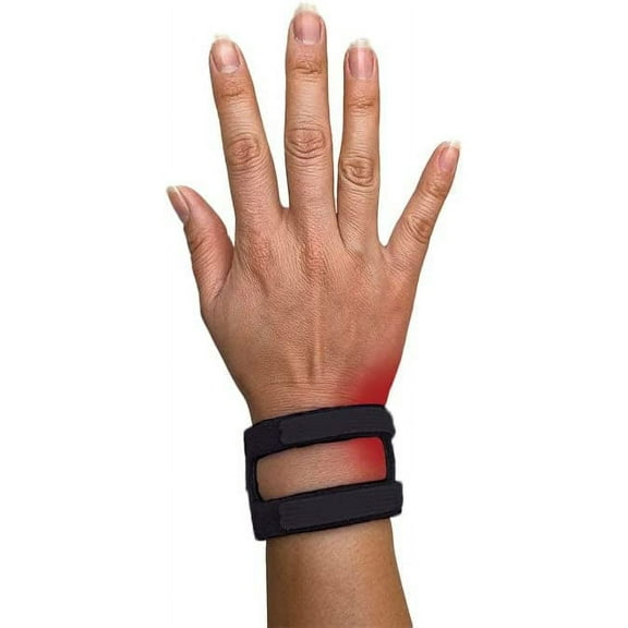 Black Adjustable Wrist Brace for TFCC Tears, One Size Fits Most, Support for Weight Bearing Strain, Exercise