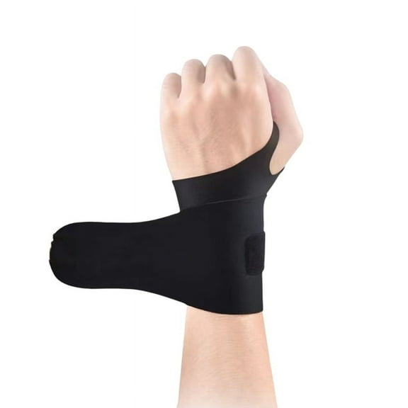Black Adjustable Wrist Protector for Men and Women for Wrist Sprains, Wrist Braces and Tendon Sheath Pain