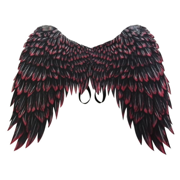 Black Adult Angel Wing - 38" by 29.8" - Black Feather Wing - Costume Wing - Large Angel Wing