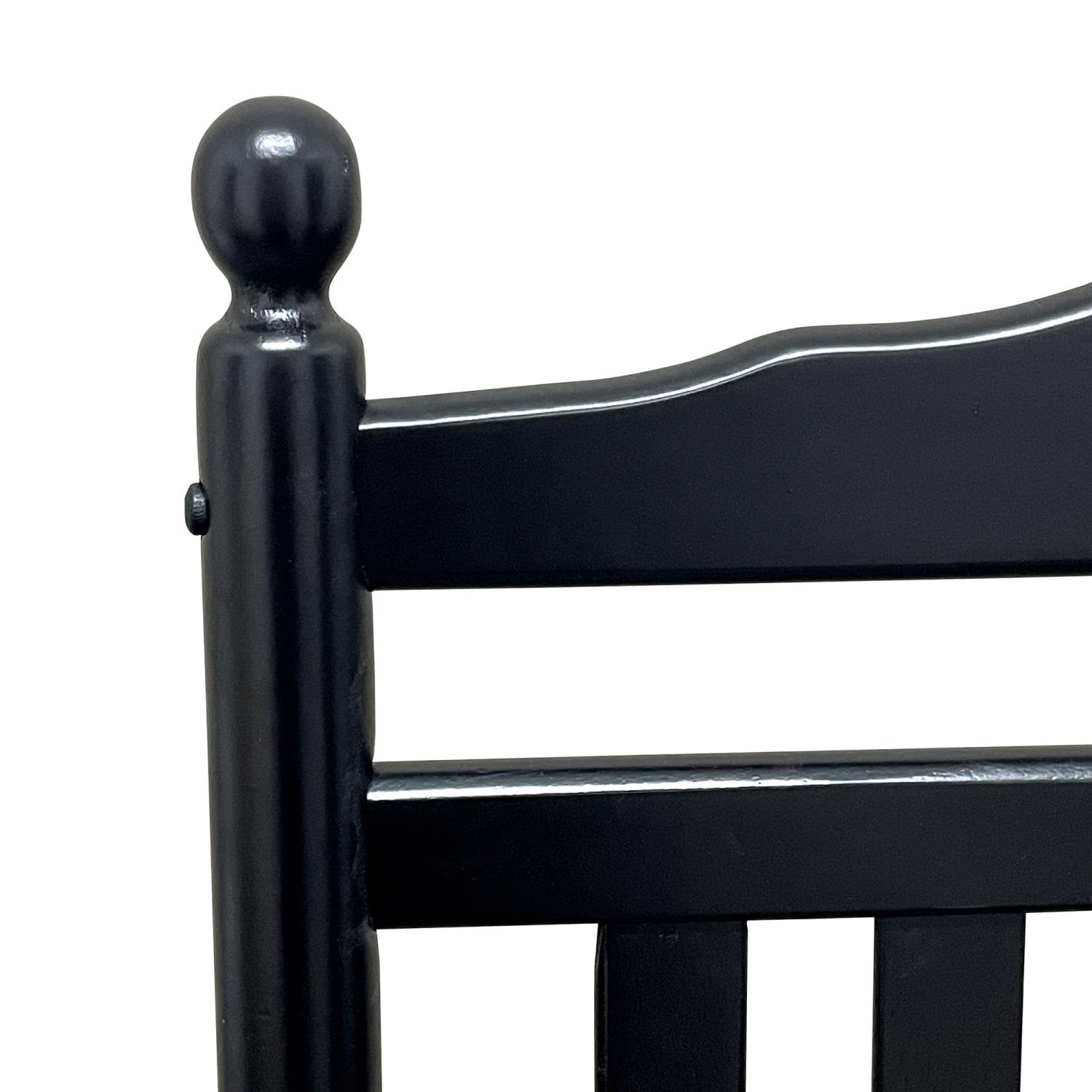Black Adult Rocking Chair for Balcony and Porch - Comfortable and ...