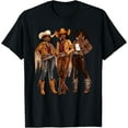 thumbnail image 1 of Black African American Cowgirl Western Country Texas Rodeo T-Shirt Unisex S-5Xl Hot Trending Shirt, Vintage Birthday Gift, 1 of 2
