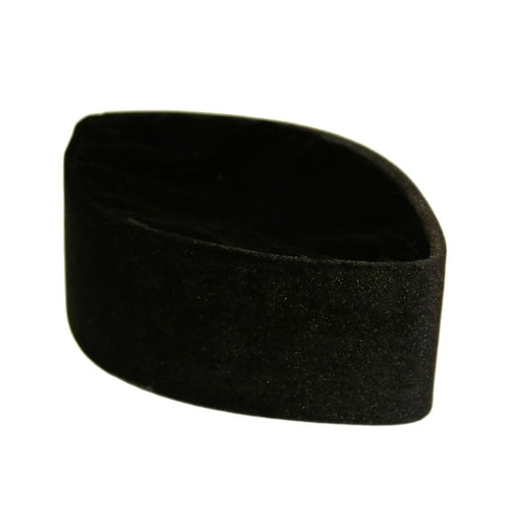Black African Native Velvet Hat Foldable Crown by Oga Faaji