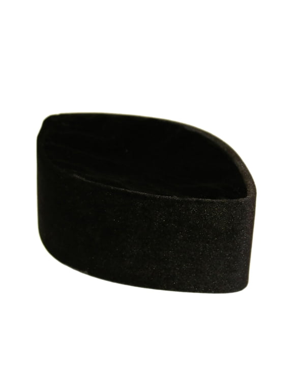 Black African Native Velvet Hat Foldable Crown by Oga Faaji