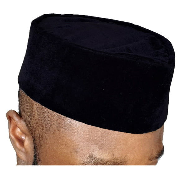Black African Velvet Hat