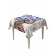 thumbnail image 1 of Black African Women Table Cloth, Waterproof Tablecloth for Square Tables, Spring Floral Butterfly Vintage Reusable Washable Fabric Table Cover for Restaurant Kitchen Dining Tables 54"x54", 1 of 9