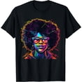 thumbnail image 1 of Black Afro Melanin Dope Woman graffiti Art Black History T-Shirt, 1 of 4