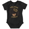 thumbnail image 1 of Black Afro Queen Melanin Poppin Bodysuit Jumper Girls Infant Baby Brisco Brands NB, 1 of 6