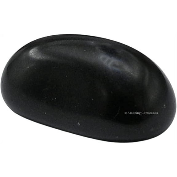 Black Agate Crystal Tumbled Stones Polished Rocks (1 OZ)