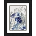 thumbnail image 1 of Black, Alex 11x14 Black Ornate Wood Framed with Double Matting Museum Art Print Titled - Blue Tropical Forest I, 1 of 4