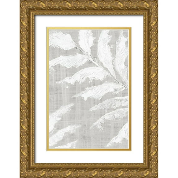 Black, Alex 17x24 Gold Ornate Wood Framed with Double Matting Museum Art Print Titled - Neutral Palms I