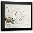 thumbnail image 1 of Black, Alex 20x20 Black Modern Framed Museum Art Print Titled - Golden Line Flower II, 1 of 5