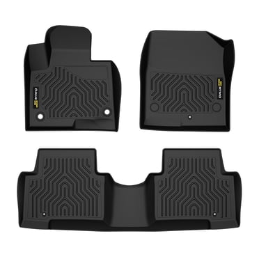 ToughPRO All-Weather Rubber Floor Mats For Hyundai Santa Fe 2007-2012 – Black Heavy Duty Liner Set