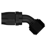 Black Aluminium Swivel 45 deg - 10 Hose End