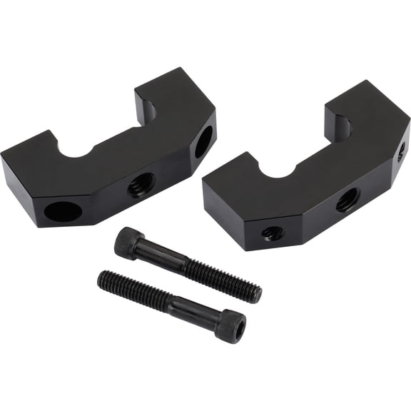 Black Aluminum Ballast Weight Bar Clamp for 1-1/2" Round Tube, Easy Mount, 1/2"-13 Thread, Anodized Finish, Weld-Free Clamp Design, Compatible with Various Tubing Sizes