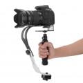 Black Aluminum Bow Style DSLR Camera Stabilizer with Rotating Handle