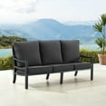 thumbnail image 1 of Black Aluminum Deep Seating Sofa with Cushions, 1 of 1