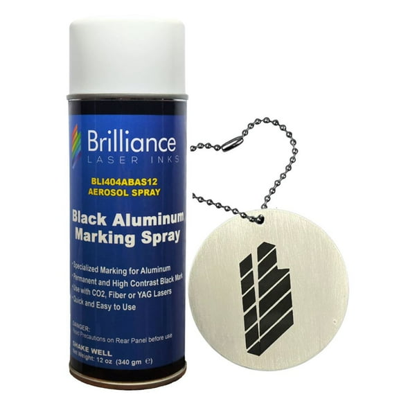 Black Aluminum Laser Marking Spray Can - 12oz Aerosol