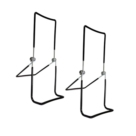 Black Aluminum Phone Tablet Stand Compact Space Efficient Design For Home Kitchen Use