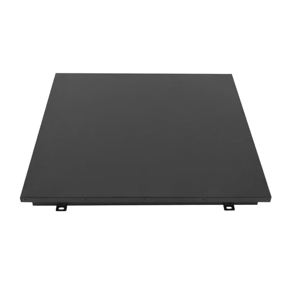 Black Aluminum Roof Hatch - 90° Hydraulic Open, 35.8"x35.8" Outer, Secure Inside-Only Access