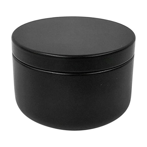 Black Aluminum Screw Top Jar 50Ml Round Container For Cosmetics Cream Lotion Balm Candle 1Pc Airtight Leak Proof Reusable Metal Tin