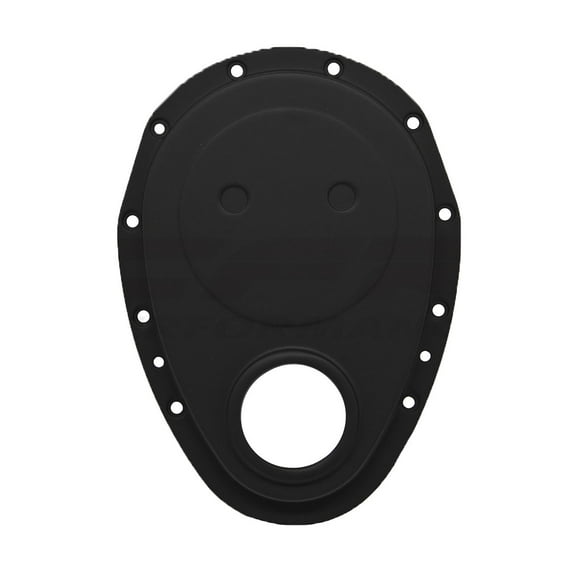 Black Aluminum Timing Chain Cover For 55-95 Chevy SB 283 327 350 400 305 Engines